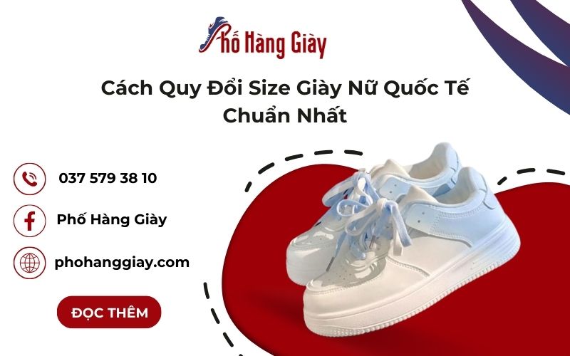 Cách Quy Đổi Size Giày Nữ Quốc Tế Chuẩn Nhất - Phố Hàng Giày